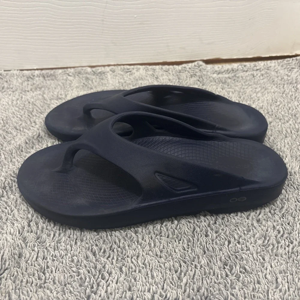 Oofos The Original Recovery Footwear Navy Blue Mens 11 Womens 13